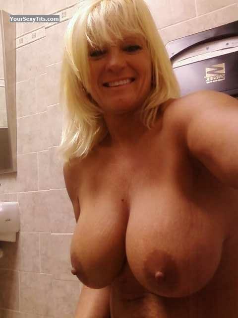 My Very big Tits Topless Selfie by Double D